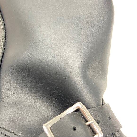 Frye Tall Engineer Boots 15R Black Leather Women’s Size 5 1/2 New With Tags - Picture 10 of 14